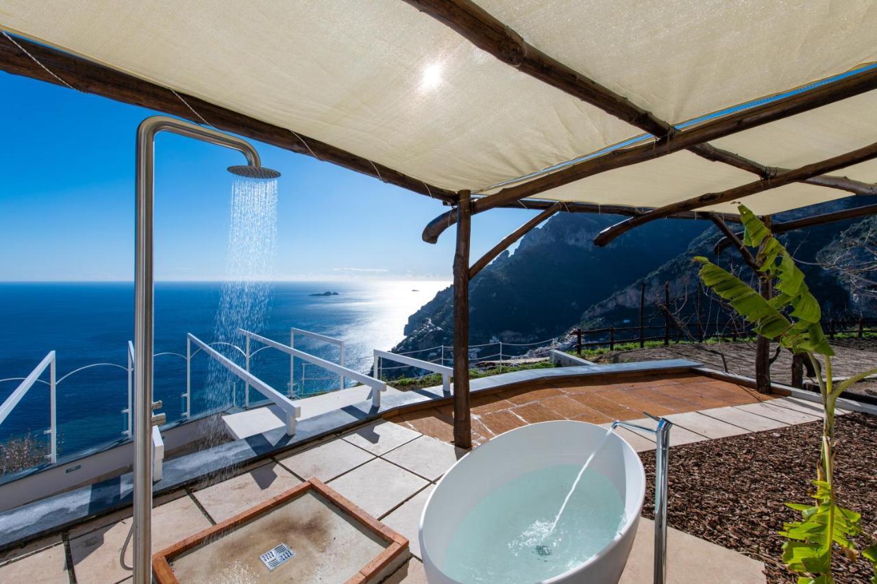 Villa La Tagliata Spectacular Jacuzzi Tub Amazing View And Private Parking Garage Positano Eksteriør billede