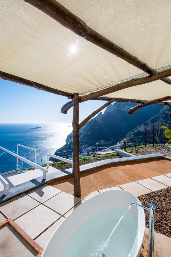 Villa La Tagliata Spectacular Jacuzzi Tub Amazing View And Private Parking Garage Positano Eksteriør billede